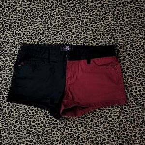 Royal Bones woman's shorts red and black size 5.